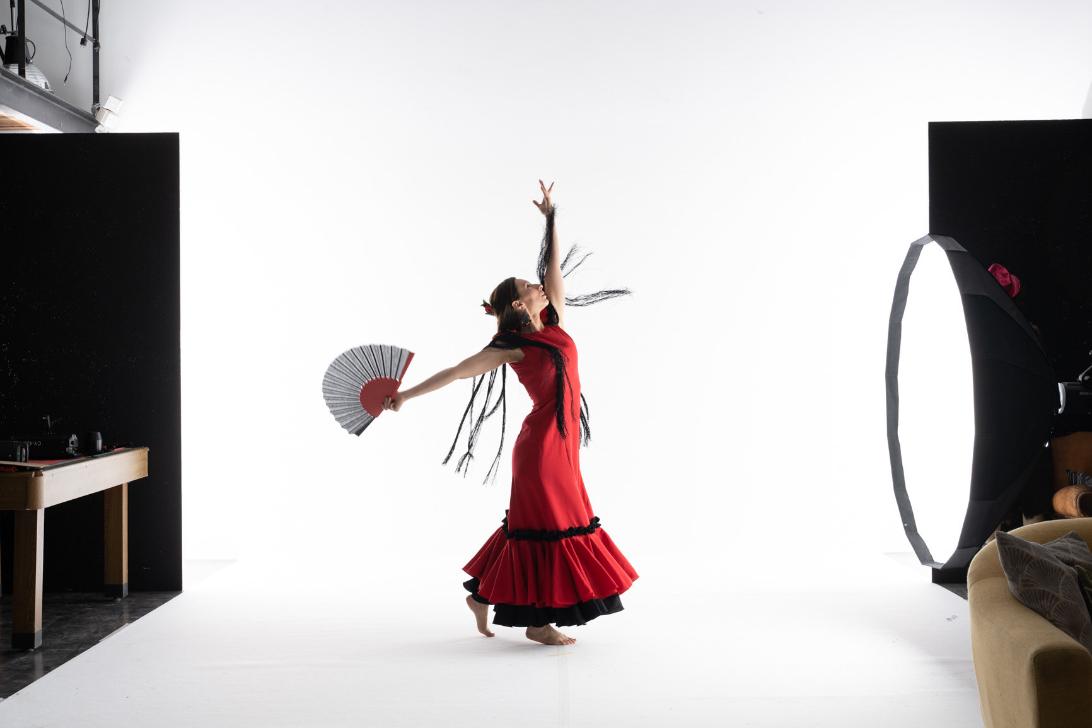 La Balandra danseuse flamenco robe rouge